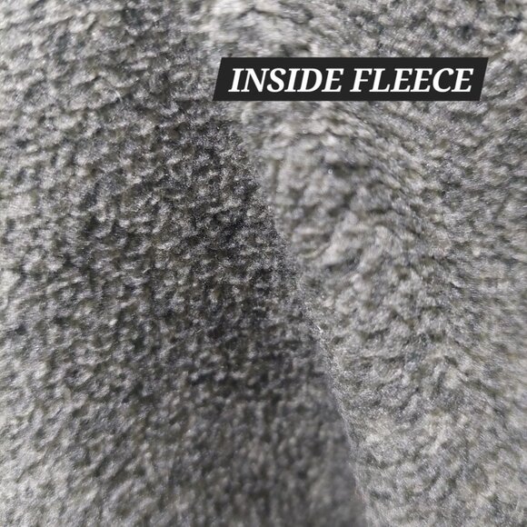 Eddie Bauer Mens Size TL Pullover Gray Radiator Sweater Fleece Snap Buttons - Picture 8 of 11